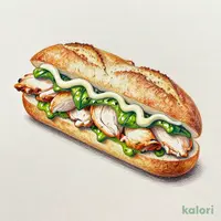 カスクートサンド～バジルチキンマヨ～(ドリンクバー除く）