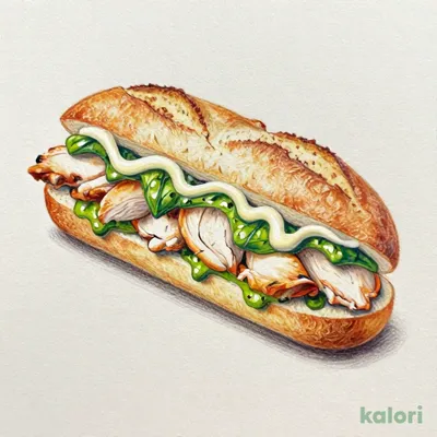 カスクートサンド～バジルチキンマヨ～(ドリンクバー除く）
