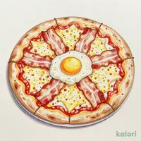 モーニングピッツァ～ビスマルク風～(ドリンクバー除く）