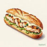 Basil Chicken Mayo Casse-Croûte Sandwich (Takeout)