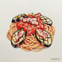 焼き茄子とベーコンのトマトソース(持ち帰り)