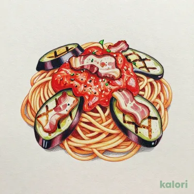 焼き茄子とベーコンのトマトソース（持ち帰り）