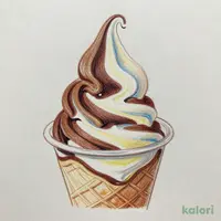 チョコバニラソフト