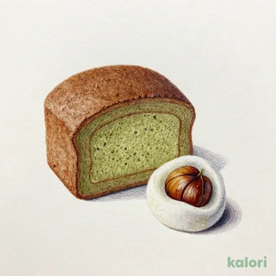 ほうじ茶のケーキと栗のミニ大福