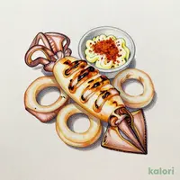 イカ 一味マヨ添え