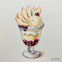 White Peach Parfait