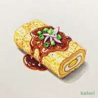 だし巻き玉子の湯葉あんかけ