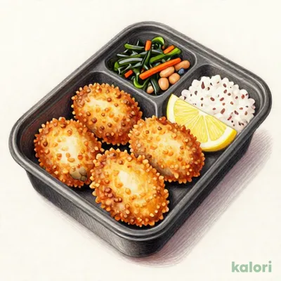 大粒牡蠣フライ4個 弁当（五穀ご飯）