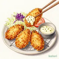 大粒牡蠣フライ4個（五穀ご飯）