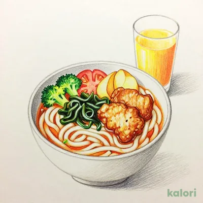 Kids' Udon and Fried Chicken