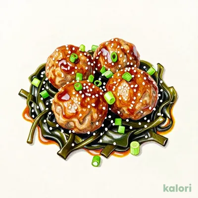 Chicken Tsukune with Hijiki (2 pcs)