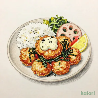 Chicken Nanban and Hijiki Chicken Meatball Bento (with Rice)