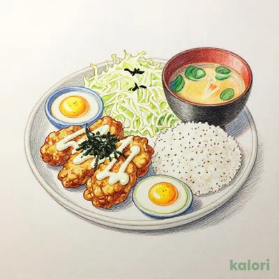 大戸屋風チキン南蛮とひじき入り鶏つくね（五穀ご飯）