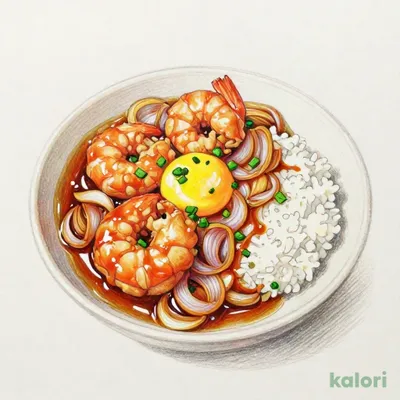 Shrimp and Egg Rice Bowl Bento
