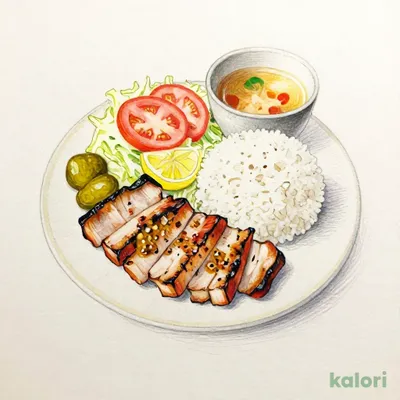 豚トロみそ漬け炭火焼き（ご飯）