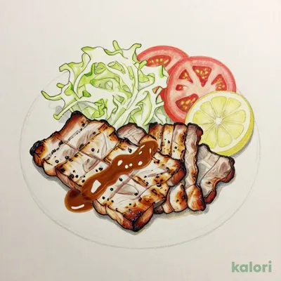 Charcoal-Grilled Miso-Marinated Pork Jowl