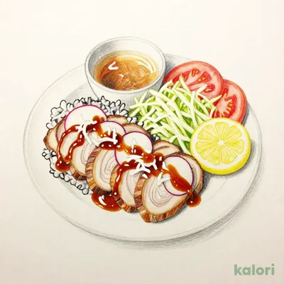 Chilled Pork Fillet Shabu-Shabu with Yuzu Sauce and Five-Grain Rice