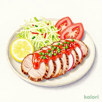 豚ヒレの冷しゃぶ  おろし柚香だれ（単品）