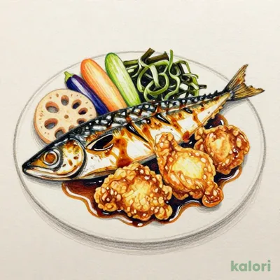 鶏と野菜の黒酢あんとしまほっけの炭火焼き 弁当（単品）