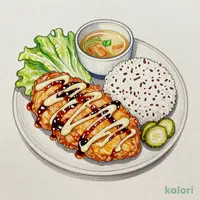Chicken Nanban with Extra Portion (Five-Grain Rice Set)