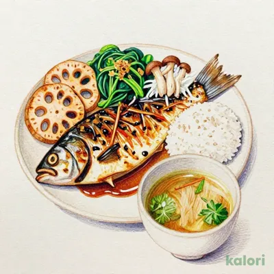 メヌケ西京漬け炭火焼き（ご飯）