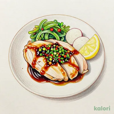 Steamed Chicken with Moromi Soy Sauce & Scallion Sauce Bento, A La Carte