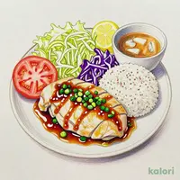 蒸し鶏のもろみ醤油香味ネギだれ(五穀ご飯)
