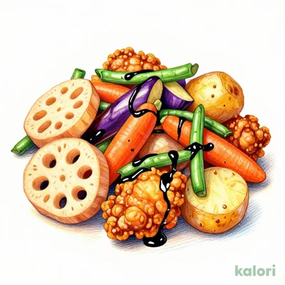 Chicken and Vegetables in Black Vinegar Sauce with Extra Sides (Single Item)