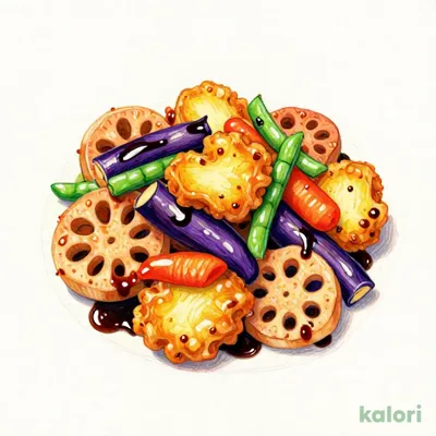 Sukesou Cod and Vegetables in Black Vinegar Sauce with Extra Sides (Single Item)