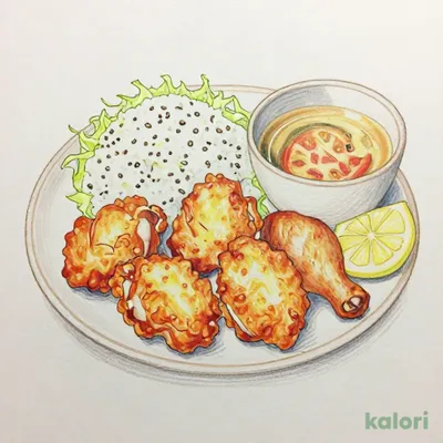 Extra Portion Aromatic Fried Chicken (Multigrain Rice)
