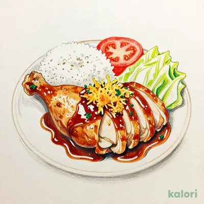 Extra Portion Demi-Glace Chicken Cutlet (Rice)