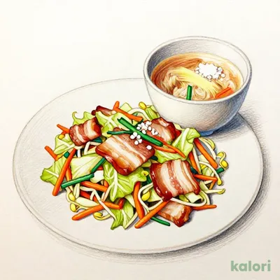 Meat and Vegetable Salt Koji Stir-Fry (Rice)