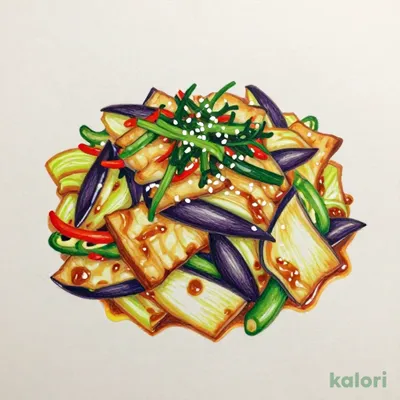 Eggplant and Pork Rich Miso Stir-Fry (Single)