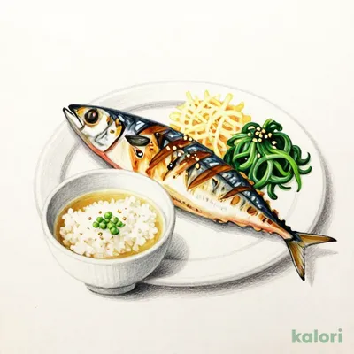 Grilled Mackerel (Rice)