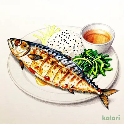 Grilled Shima Hokke (Multigrain Rice)
