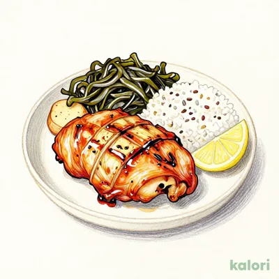 Grilled Moromi Chicken Bento (Multigrain Rice)