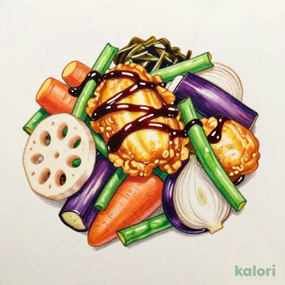 Chicken and Vegetables in Black Vinegar Sauce Bento (Single Item)