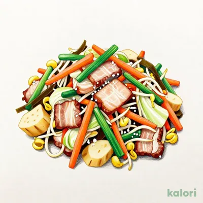 Meat and Vegetable Salt Koji Stir-fry Bento (Multigrain Rice)