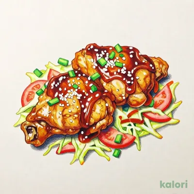 Extra Side Sweet Soy Sauce Fried Chicken (Single Item)
