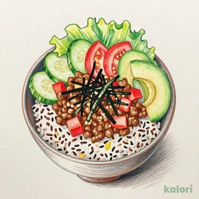 Summer Japanese-Style Taco Rice with Sushi Vinegar (Five-Grain Rice)