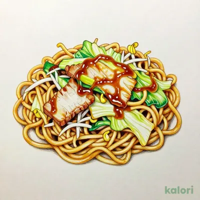 もちもち太麺の炒め焼きそば
