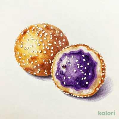 紫芋のゴマ団子 2個
