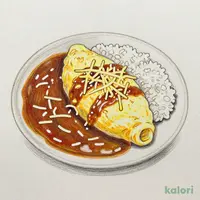 オムチーズカレー(並)