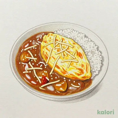 オムチーズカレー（小）
