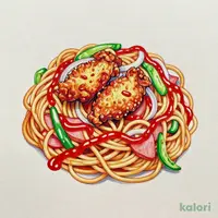 ナポリタンから揚げ(並~メガ)