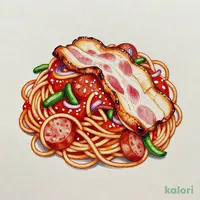 ナポリタン厚切りベーコン(並~メガ)