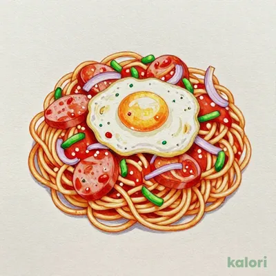 ナポリタン目玉焼き（並~メガ）