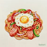ナポリタン目玉焼き（小）