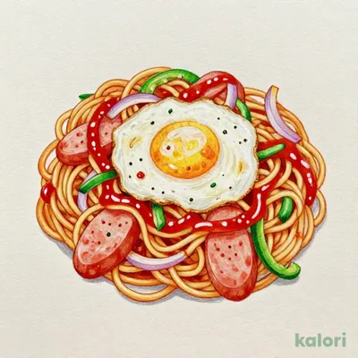 ナポリタン目玉焼き（小）