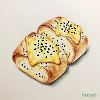 Domestic Wheat Black Sesame and Cheese Bread